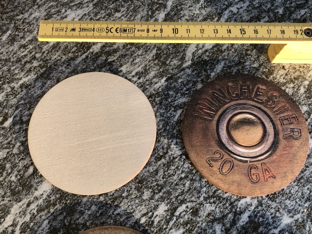 Tiro a segno: Armee Untersetzer Munition Schuss Patrone Kugel Waffe Army – Nuovo (secondo la descrizione) da Madiswil venduto da TEMISO 1