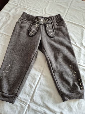 Krüger Madl Damen Trachten Jogginghose Grau Gr.S Herzli