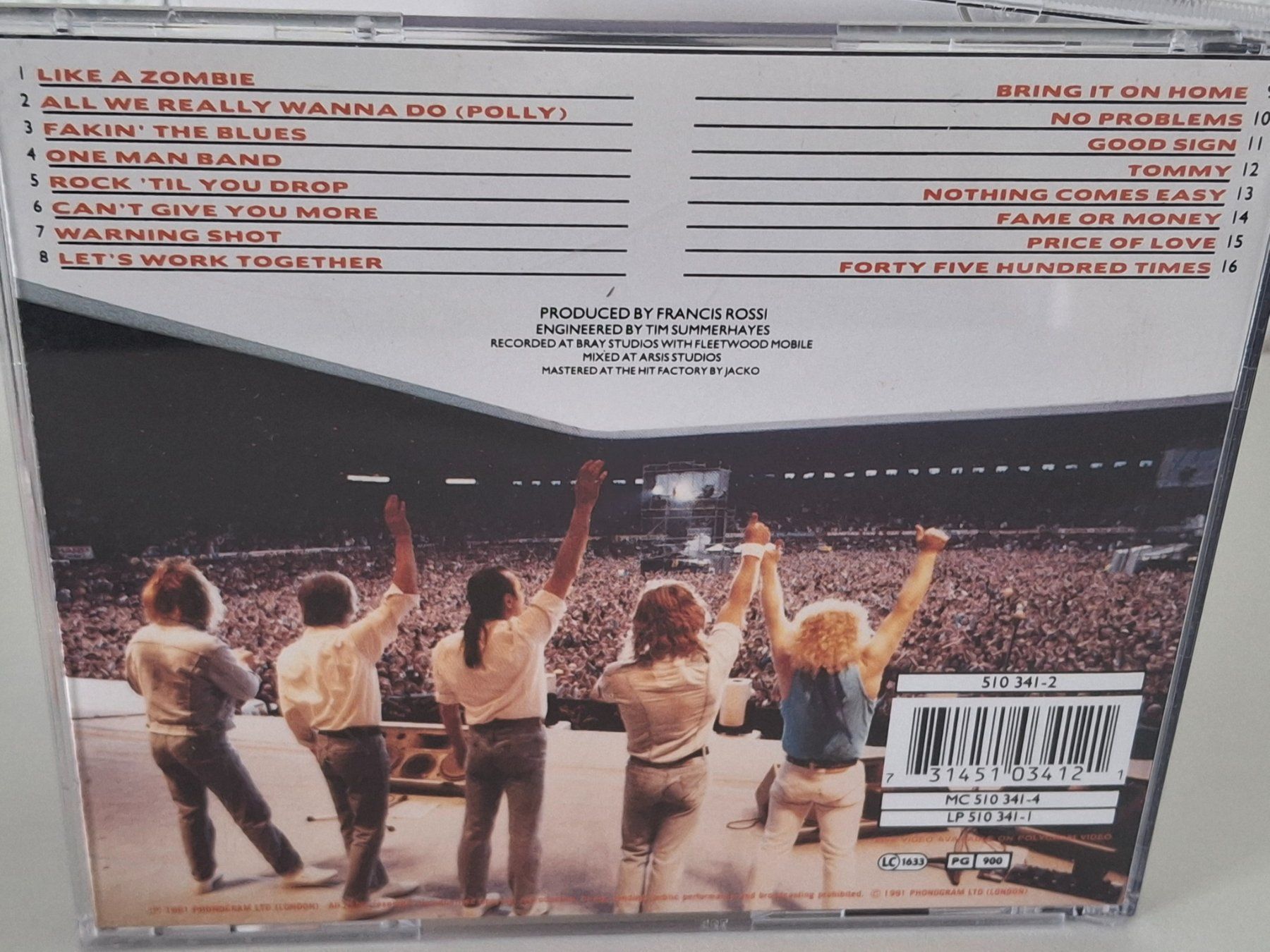 CD: CD Status Quo  -Rock 'Til You Drop – Usato da Aarberg venduto da Jackup1 1