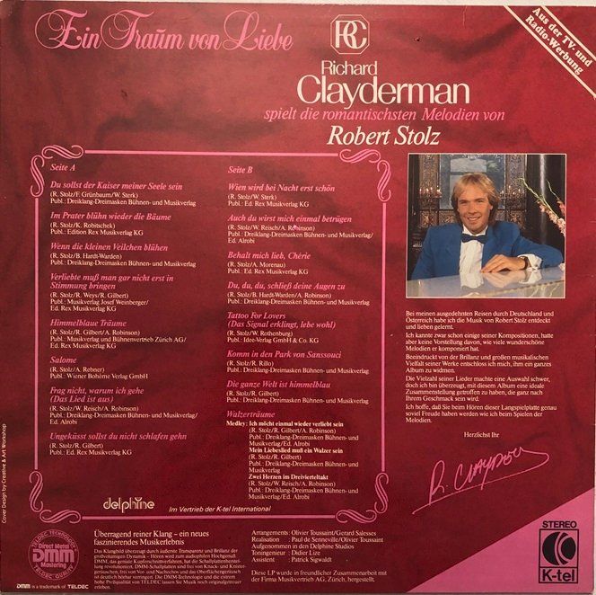 Dischi in vinile: 4x LP’s Richard Clayderman – Usato da Grüningen venduto da azulmarron 1