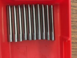 Hartmetall 10 Rundstäbe  Durchmesser  6.0