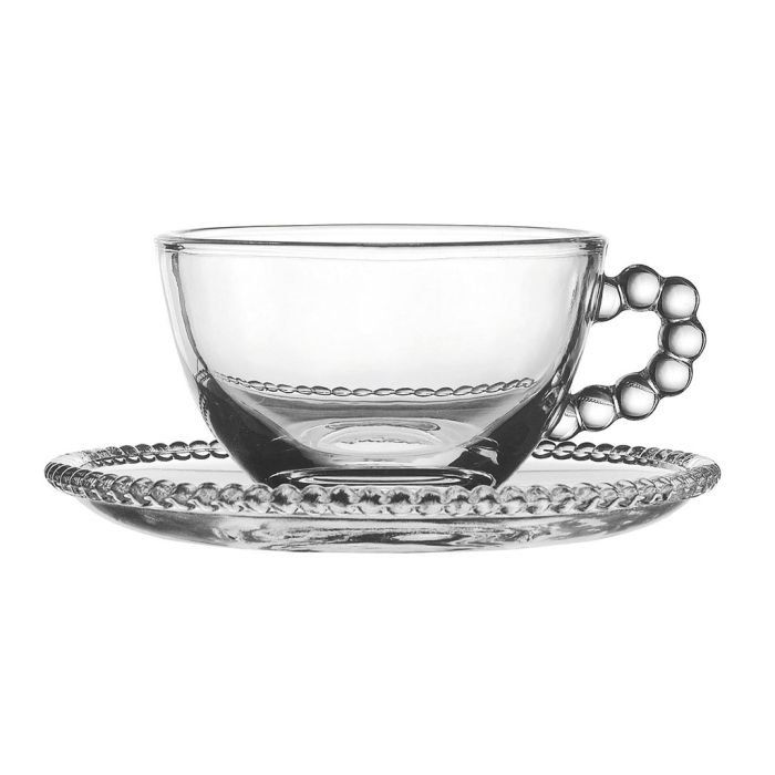Tazze: Perlen Teetasse mit Untertasse – Nuovo e nell'imballaggio originale da Arbon venduto da MaritK
