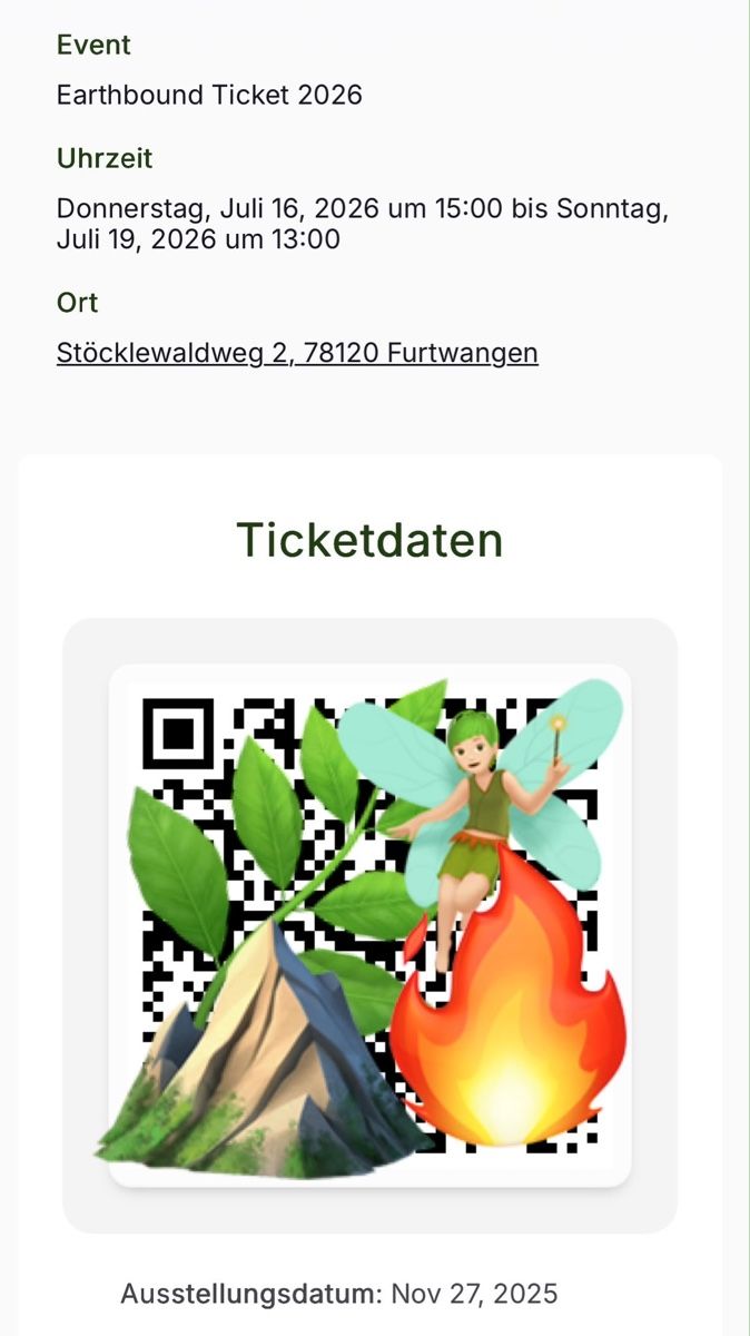 Biglietti: Tickets Earthbound Festival – Nuovo (secondo la descrizione) da Schüpfheim venduto da NL__ydt8 1