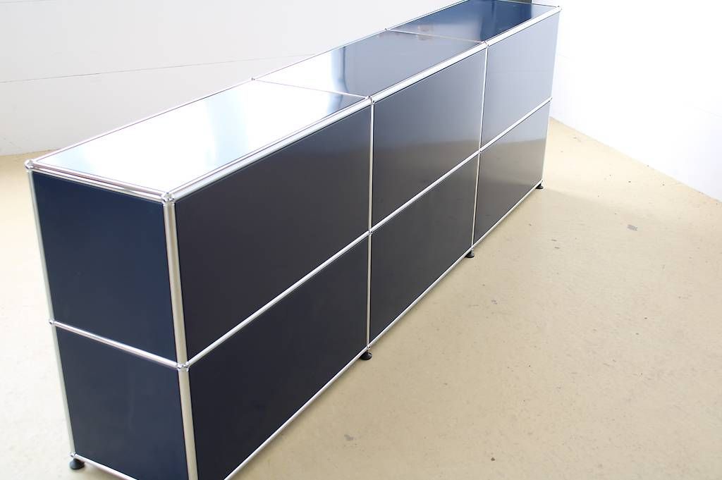 USM Scaffali: USM Sideboard in Stahlblau, neuewertig – Usato da Meinisberg venduto da atelier_TILIJA 7