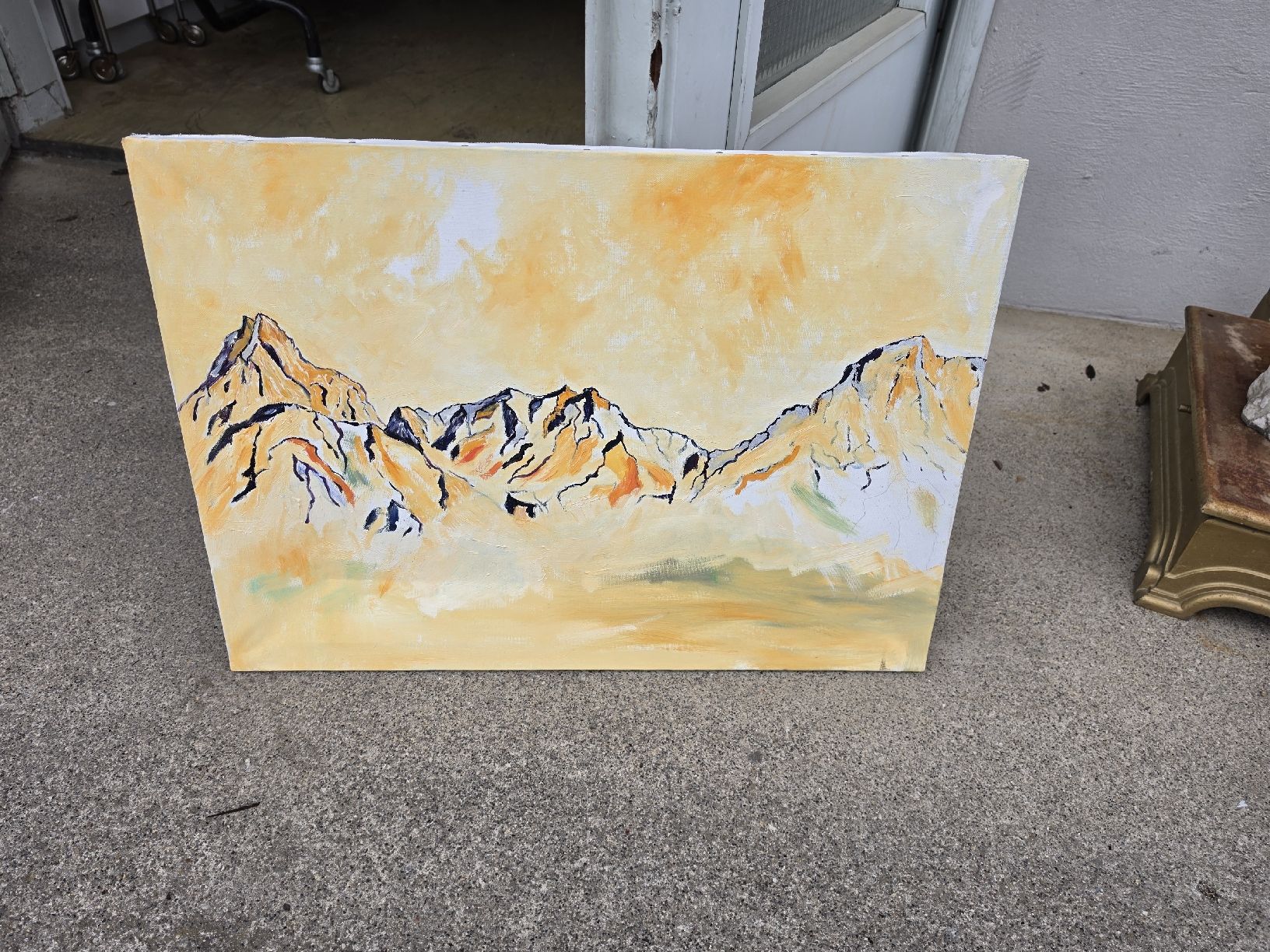 Dipinti: Berglandschaft Gemälde, Wandbild, Kunst, neuwertig... – Usato da Mettlen venduto da elios0888 8