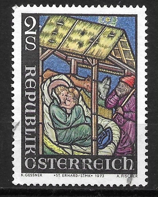 Tutti i francobolli: Österreich 1973: Weihnachten – Usato da Zürich venduto da Rainstamps