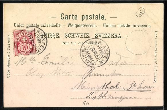 Cartes postales: AK Mariastein, Partie im Ort, 1902 – D'occasion à Berlin par bartko-reher 1