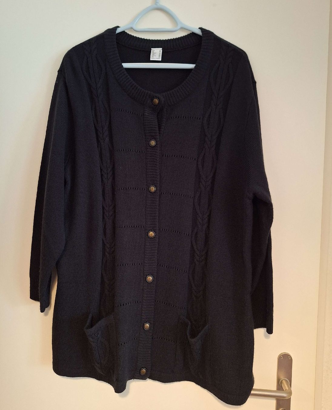 Giacche: Jacquette Strickjacke noire manches longues taille 54 – Nuovo (secondo la descrizione) da Genève venduto da maria1209