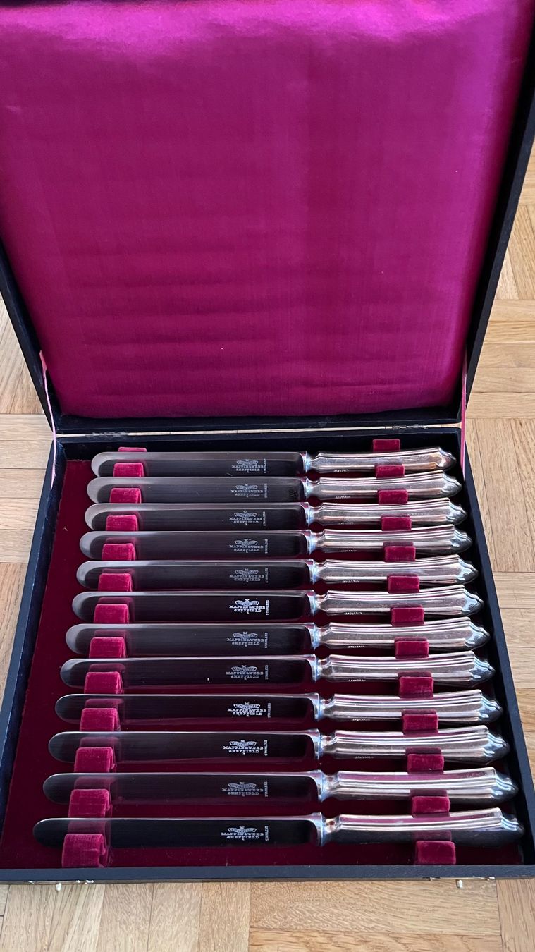 Posate: 12-teiliges Messer Set von Mappin & Webb, Sheffield, – Usato da Birsfelden venduto da thomey58