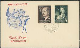 FL - 1955 - Fürstenpaar - Ersttagsbrief FDC ET