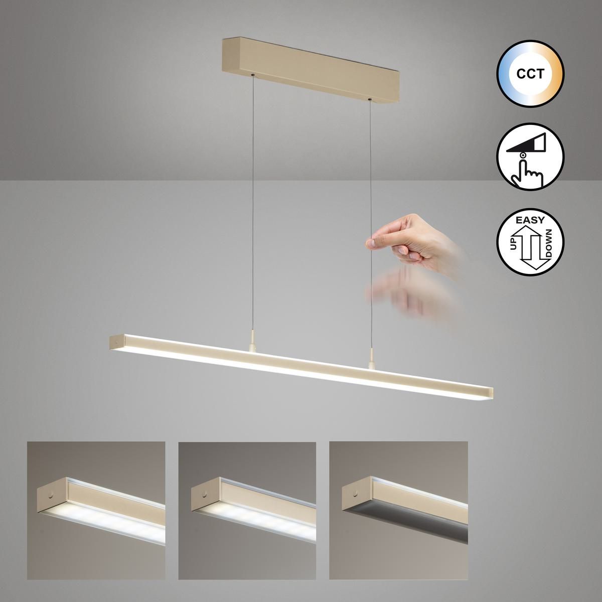Lampadari & plafoniere: LED Pendelleuchte, CCT, 115 cm x 7 cm – Nuovo (secondo la descrizione) da Kreuzlingen venduto da Smart-Light