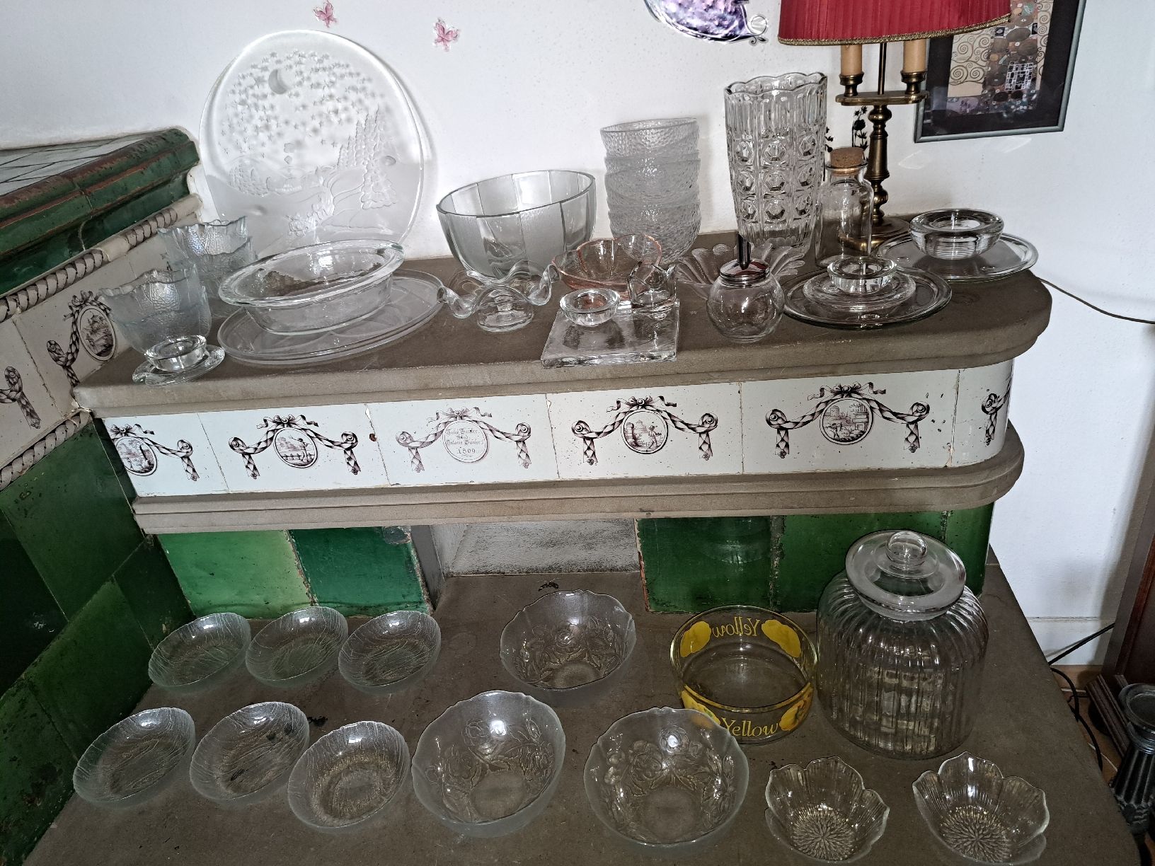 Set di piatti: Glas Geschirr Riesensammlung  – Usato da Kölliken venduto da Upcycling-by-Mc-TAM