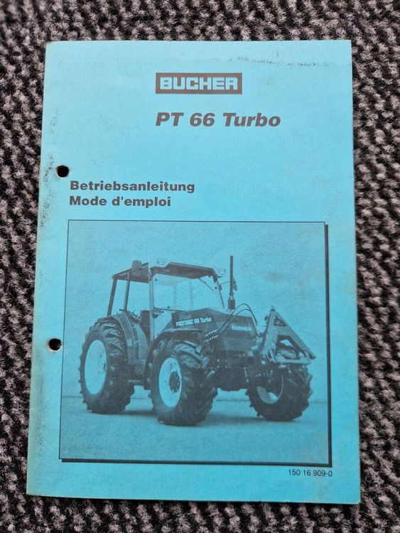 Original Anleitung Bucher Traktor Polytrac PT66 Turbo (Gebraucht) in ...