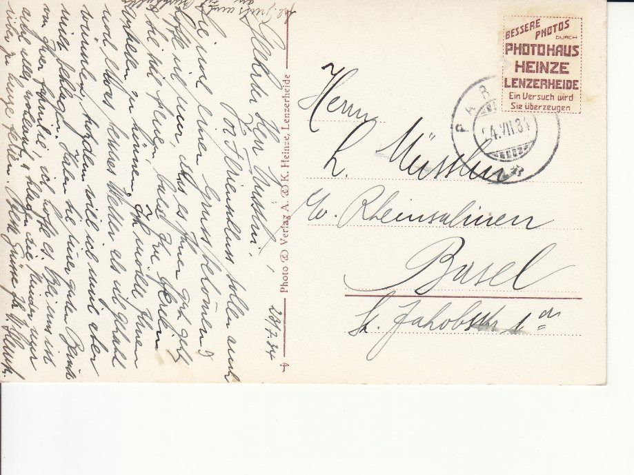 Cartoline postali: Parpan 1934 – Usato da Bürglen TG venduto da StampGraf 1