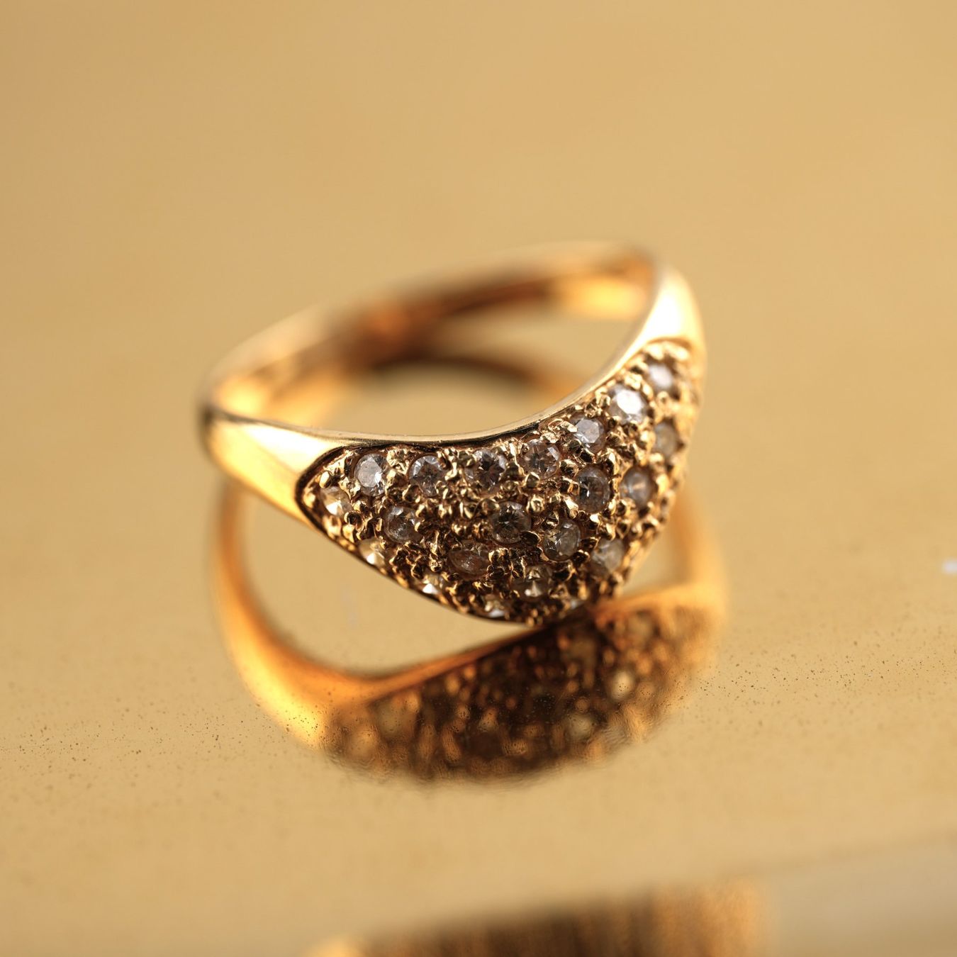 Anelli: Goldring 18K mit Diamanten – Usato da Basel venduto da Vip24 3