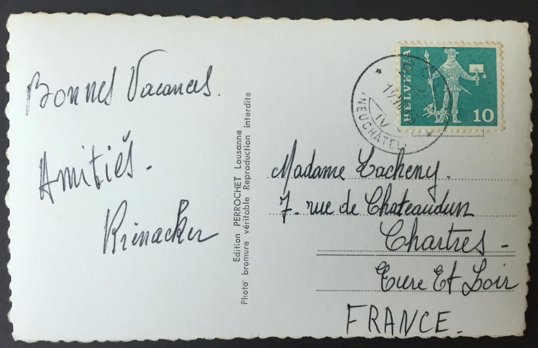 Cartes postales: BÔLE et les Alpes – D'occasion à Jona par philajona 1