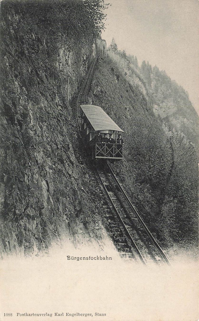 Cartoline postali: Bürgenstockbahn Spielzeug Eisenbahn – Usato da Biasca venduto da Blenio71