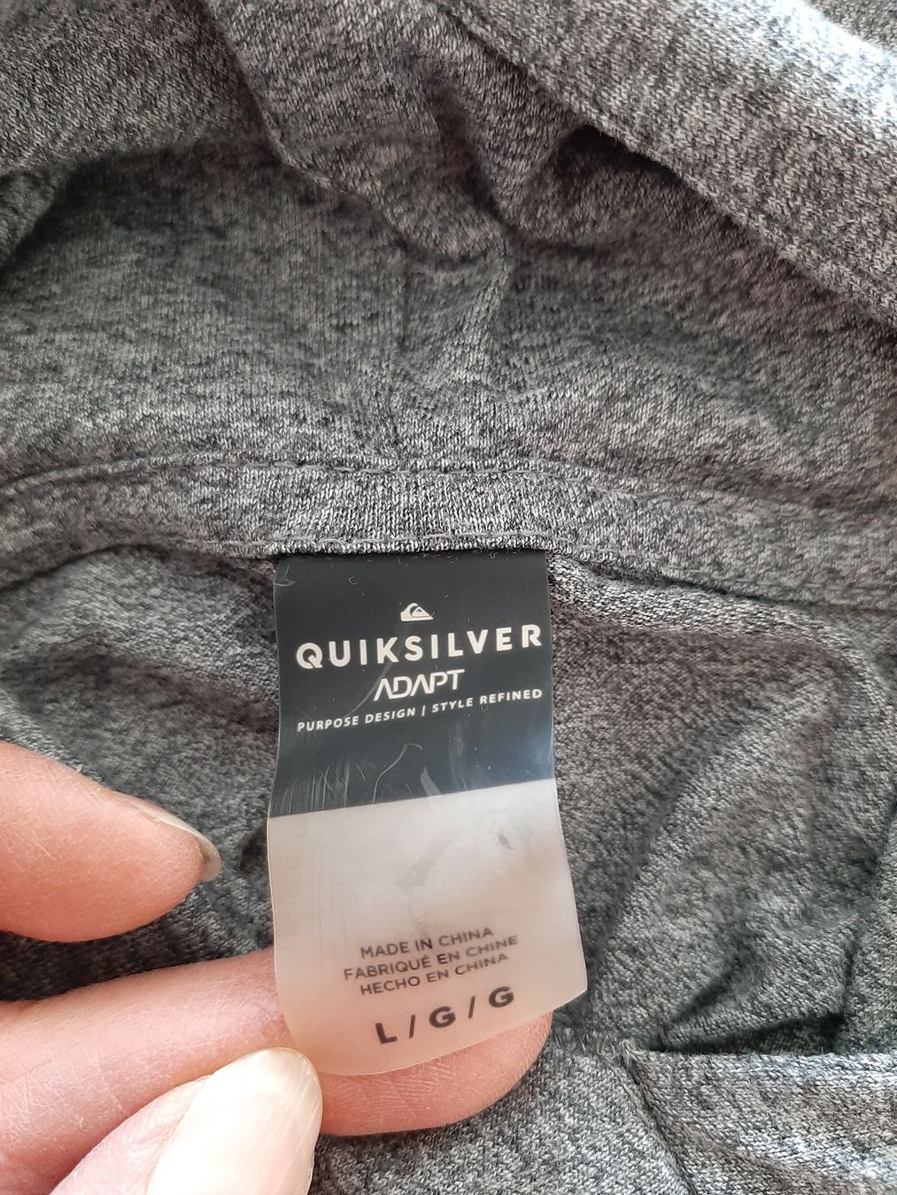 Quiksilver Maglioni & Felpe: Quiksilver Kapuzenpullover grau Grösse L , dünner Pulli – Usato da Menziken venduto da Rien1 2