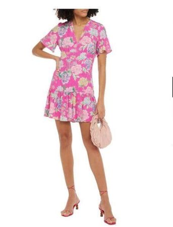 Sandro Floral-jacquard Mini Dress