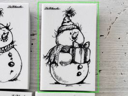 LaBlanche 'Schneemann mit Geschenk' Stempel – 1-teilig