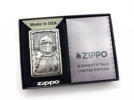 ZIPPO A Knight‘s Tale Antik Silber Emblem Limited Edition
