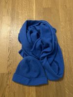COS Set – 100% Kaschmir – Mütze & Schal – Kobaltblau