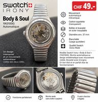 Montre Swatch Irony Body & Soul YAS100G automatique acier