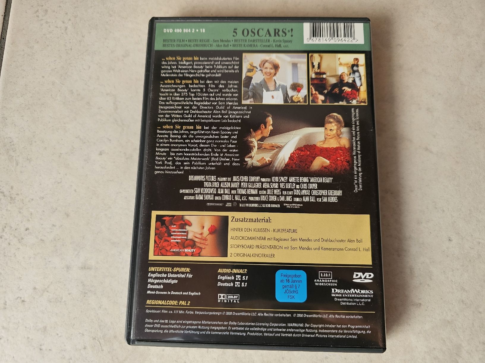 Alle DVDs: American Beauty – Gebraucht aus Schneisingen von backstore24 1
