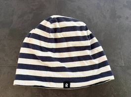 Reima Kinder-Beanie blau/weiss gestreift