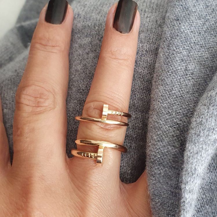 Juste un clou ring rose online gold