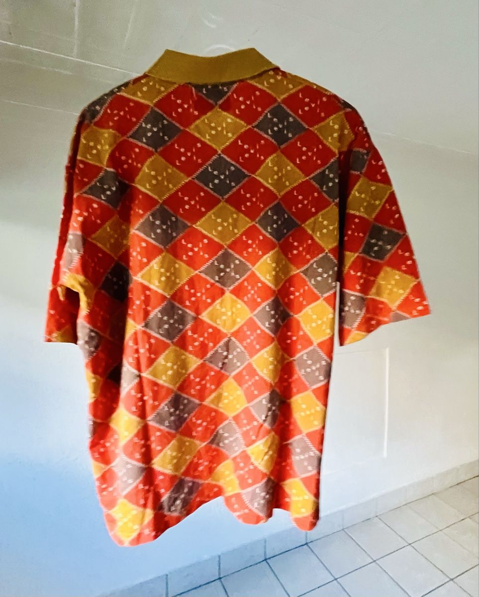 Levi's Polo-Shirts: Vintage Levi's Polo Shirt, Retro Argyle Patchwork Print Gr.M – Gebraucht aus Zürich von Hypera 5
