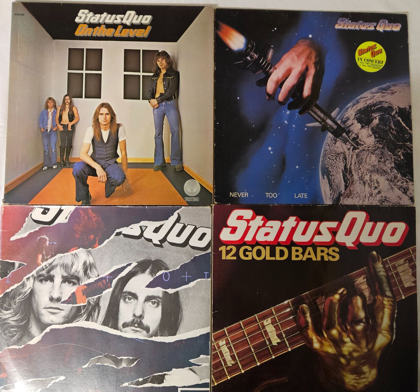 Vinyles: Status Quo - 4 Stück LPs – D'occasion à Gunzwil par Charro03