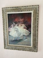 Ballett-Traum: Gemälde von tanzenden Ballerinen im Rahmen