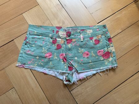DENIM CO. - Jeansshorts geblümt 40