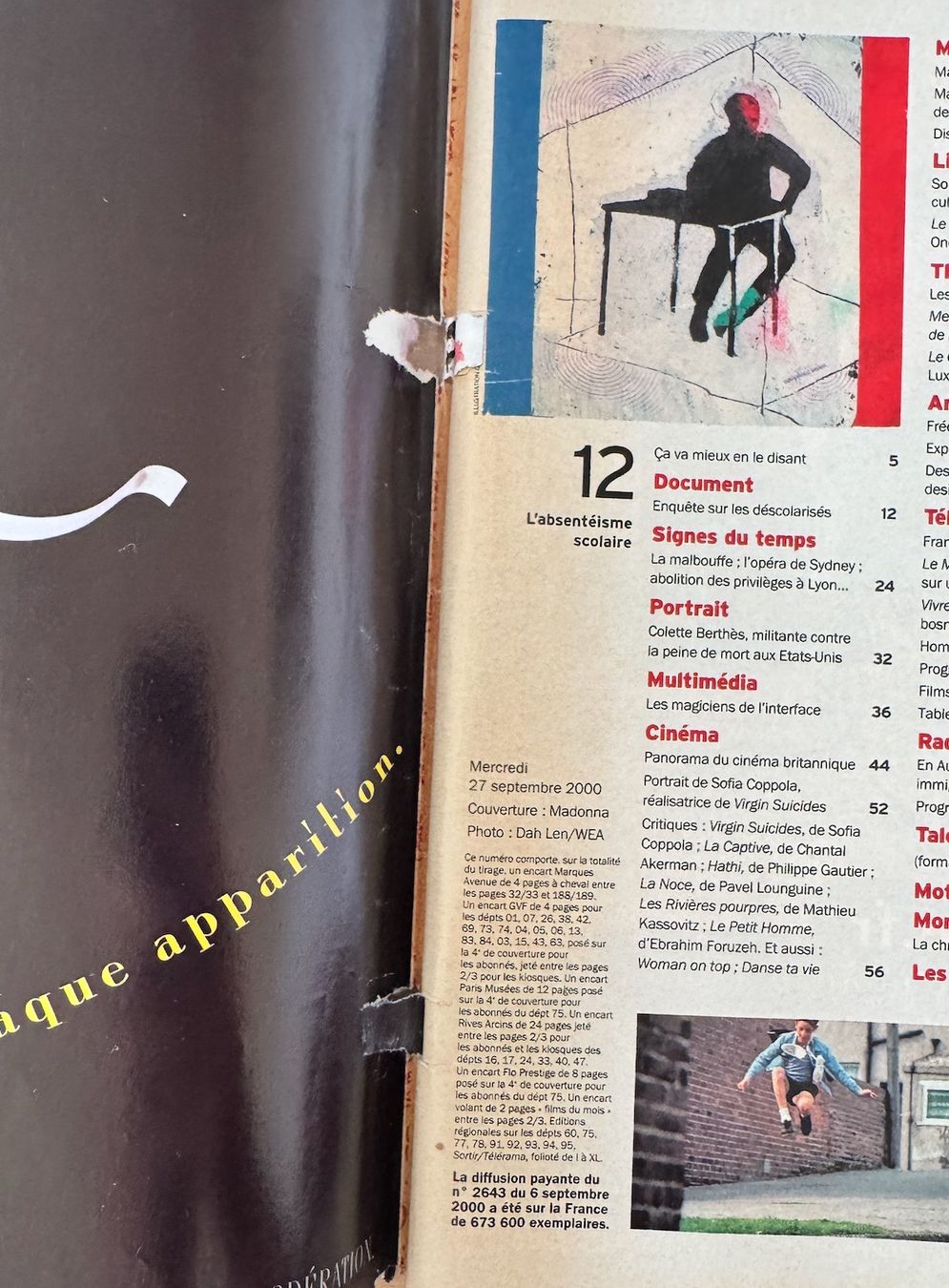 Zeitschriften & Magazine: Madonna Magazine Télérama septembre 2000 – Gebraucht aus Lausanne von davzic 1