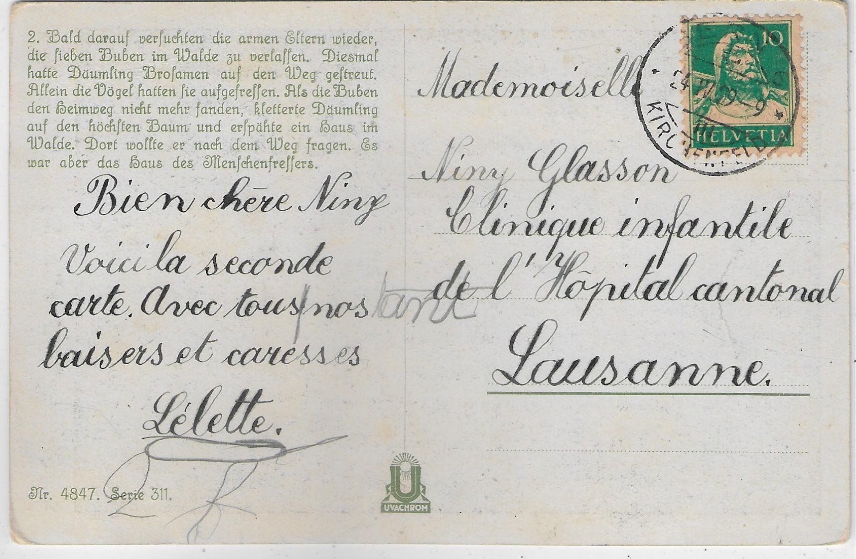 Cartoline postali: Märchen - Der kleine Däumling - O. Herrfurth – Usato da Ettingen venduto da Kartenplanet 1