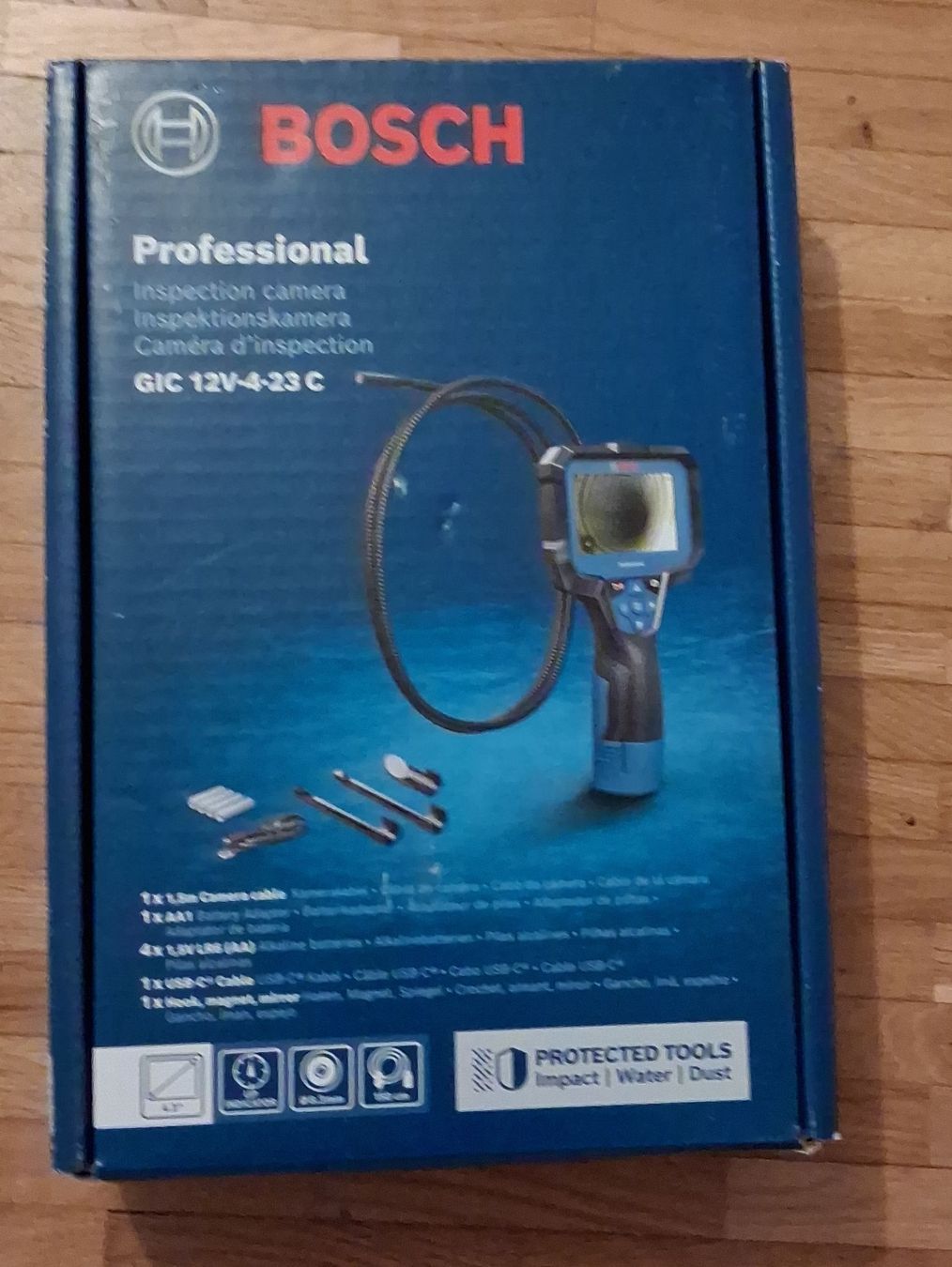 Fotocamera: Telecamera d'ispezione professionale Bosch GIC 12V-4-23 C – Nuovo e nell'imballaggio originale da Jona venduto da api_sdn2