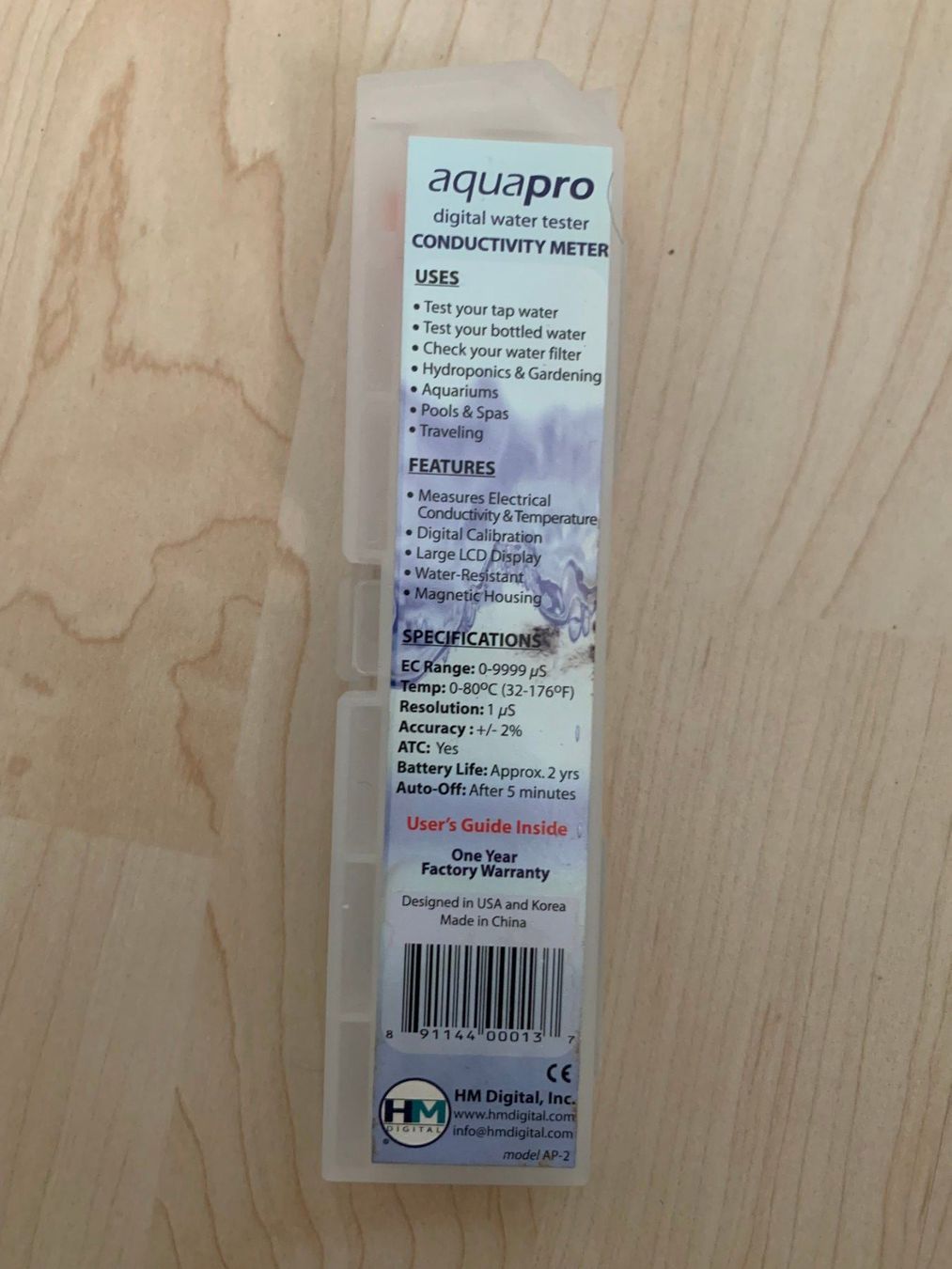 Messen: HM Digital Aquapro µS-Analysegerät magnetisch AP-2 – Neu (gemäss Beschreibung) aus Landquart von interesse63 1