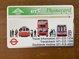 Telefonkarte British Telecom BTA035 London Transport 40units