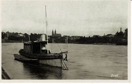 Petroleum DAMPFBOOT Rudolf Gelpke 1911! Basel gel. 1921!
