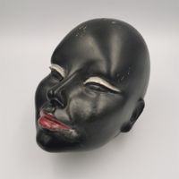 Kopf Schaufensterpuppe Antik Afrikanerin
