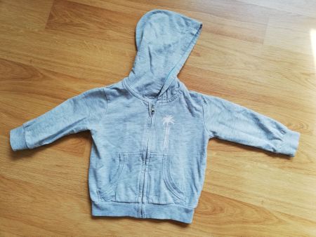 Graue Trainerjacke Mädchen 74/80