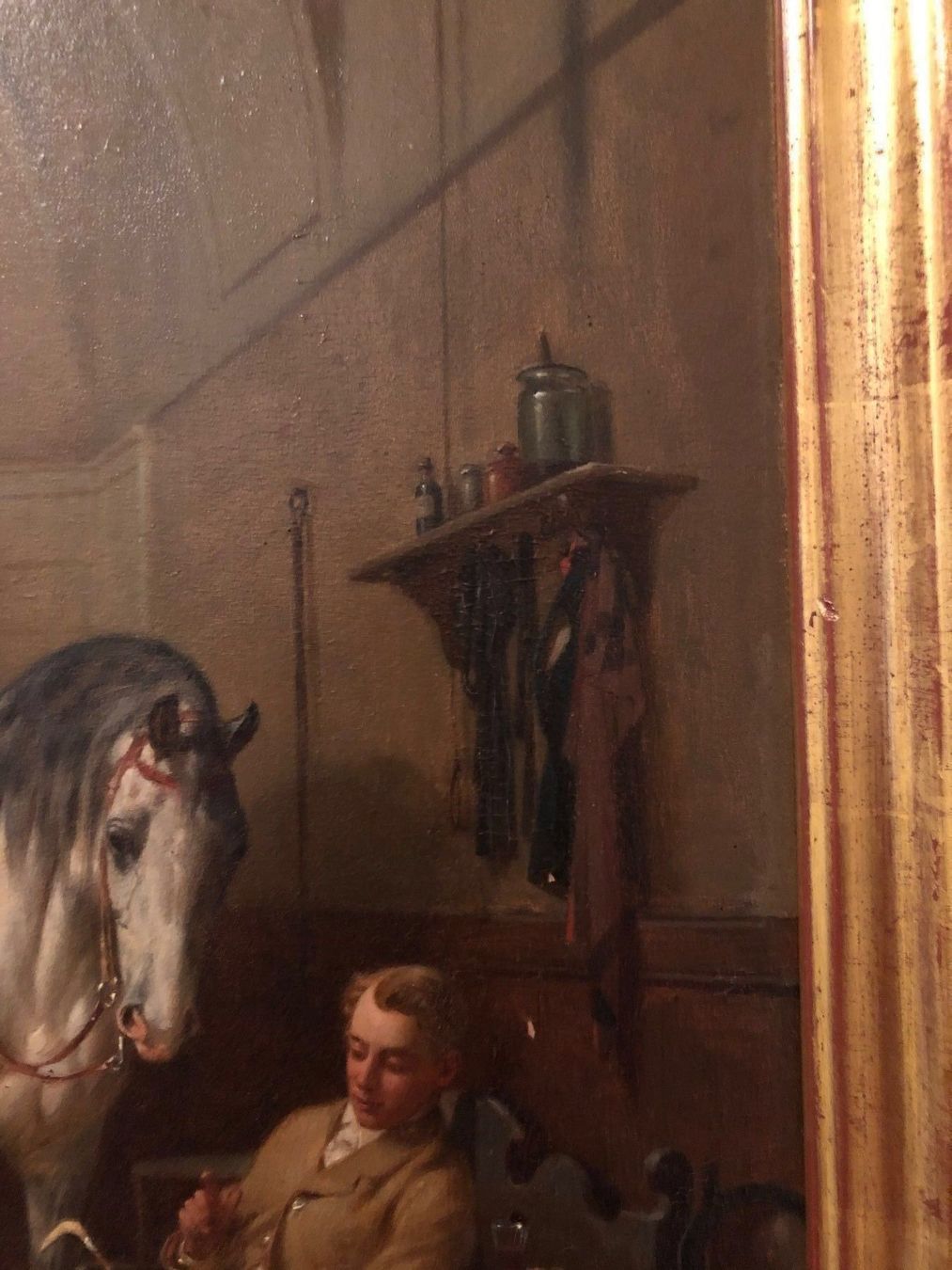 Dipinti: Nach dem Ausritt im Stall – Usato da Ueberstorf venduto da albarossar 4