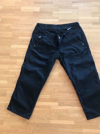 Pantacourt 5 poches, coton, noir, T29