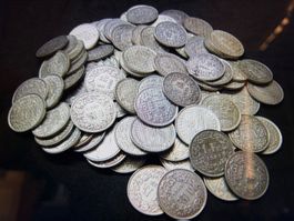 1.200 kg   1.00 Franken Silbermünzen Schweiz