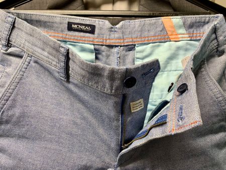 McNeal Chino Hose blau Gr.48 SlimFit zu Sakko Jacke Hochzeit