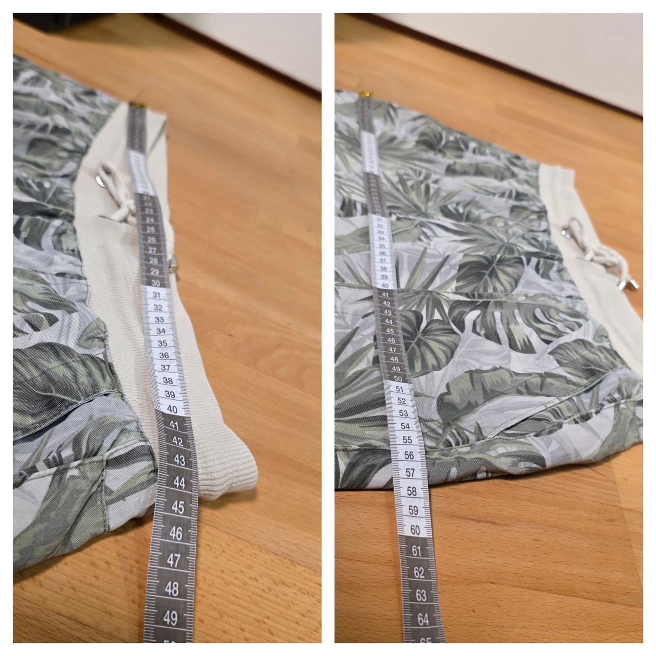 Pantaloni: Laura Forelli Hose mit Blätterprint M/L – Usato da Wald ZH venduto da CapLux 2