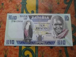 ZAMBIE 10  Kwacha  Billet