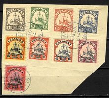 1906 Samoa Deutsche Kolonien Briefstück