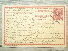 TR66 Carte Postale + Timbre Autriche 1912